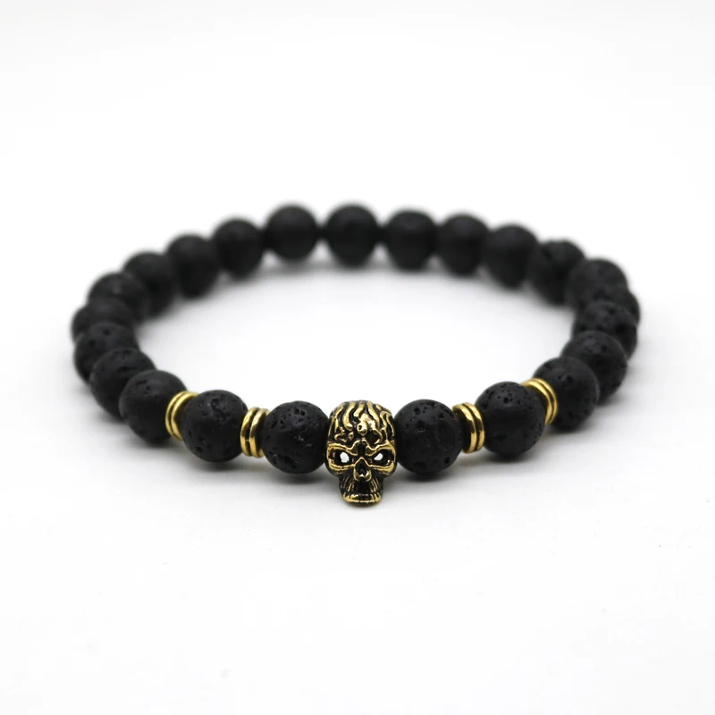 Мужской браслет под старину золотого цвета с черепом|bracelet men|skull braceletskull bracelet men |