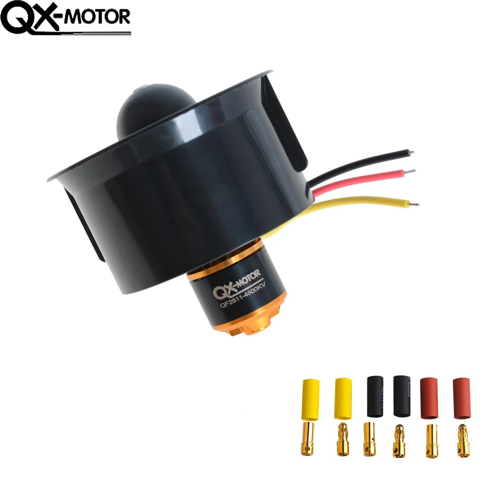 64 мм воздуховод 5 лопастей + 4500KV 320W бесщеточный двигатель для Rc модель самолёт