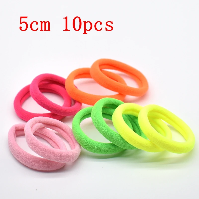 100-1000 pcs kids hair rope Hair Accessories Scrunchy Elastic Hair Bands Girls decorations Headbands Rubber Band hair scrunchies - Цвет: 4