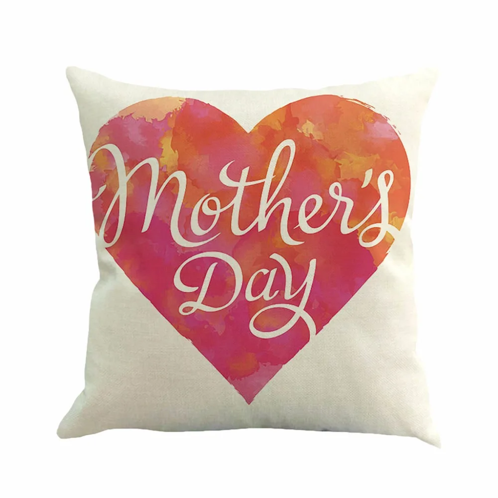 

Pillow Case Cover Square 45cm*45cm Linen Pillow Cases Bedding Super Soft Mother's Day Sofa Pad Set Home Decoration L530