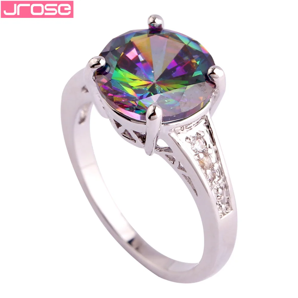 Женское кольцо с круглым кубическим цирконием размер 6 7 8 9 10 11 12 13|ring size|ring size 6fashion