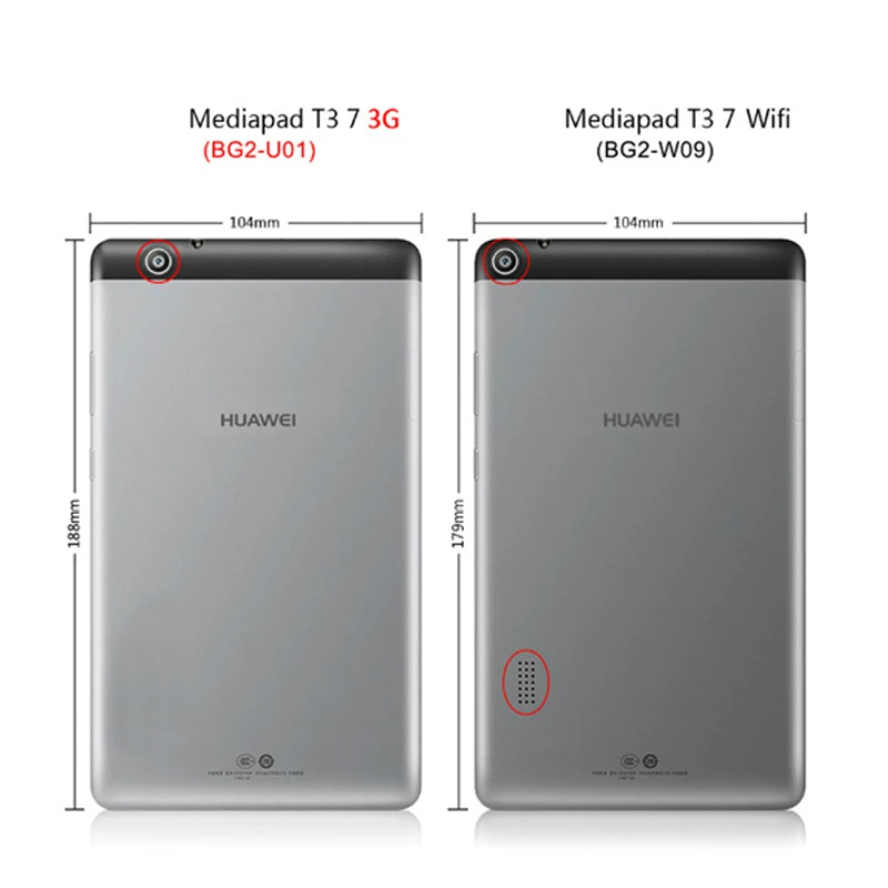 Кожаный чехол для Huawei Mediapad Media Pad T3 7 0 3G BG2 U01 U03 флип кейсы дюймов защитный из