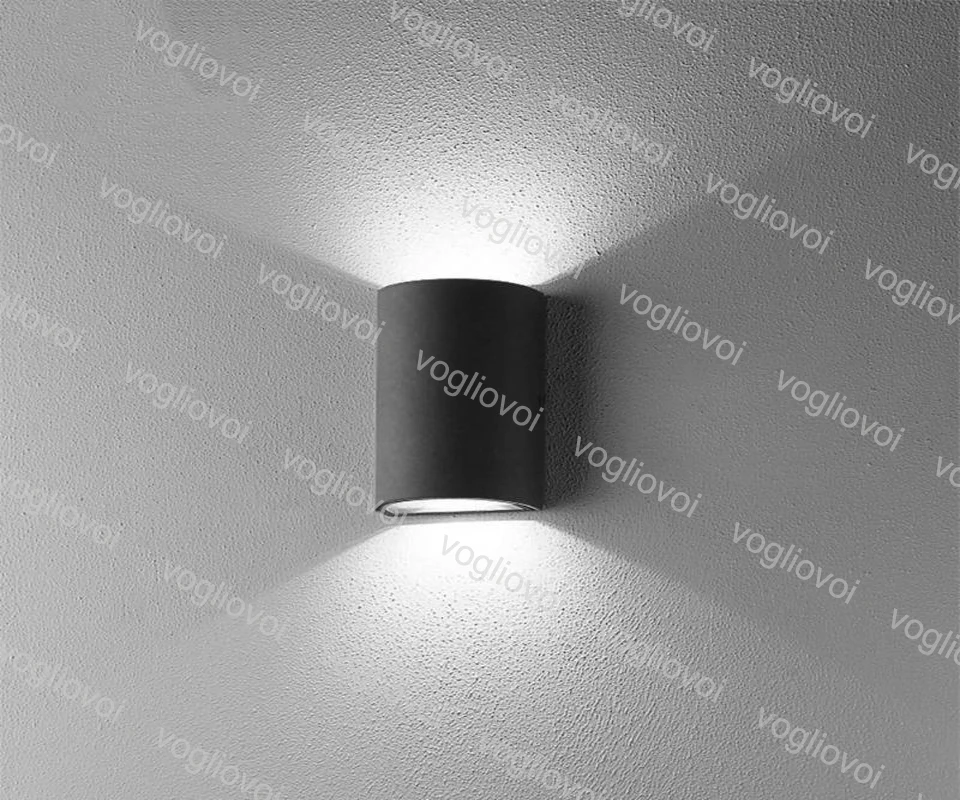 Vogliovoi наружный светодиодный настенный светильник 2*3 Вт 2*5 Вт COB IP65 садовый светильник для ванной комнаты настенный светильник светодиодный двунаправленный, настенный светильник