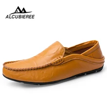 Luxury Causal Shoes Men Leather Loafers Moccasins Male Sneakers Genuine Leather Boat Shoe High Quality Adult Footwear Cheap Shoe