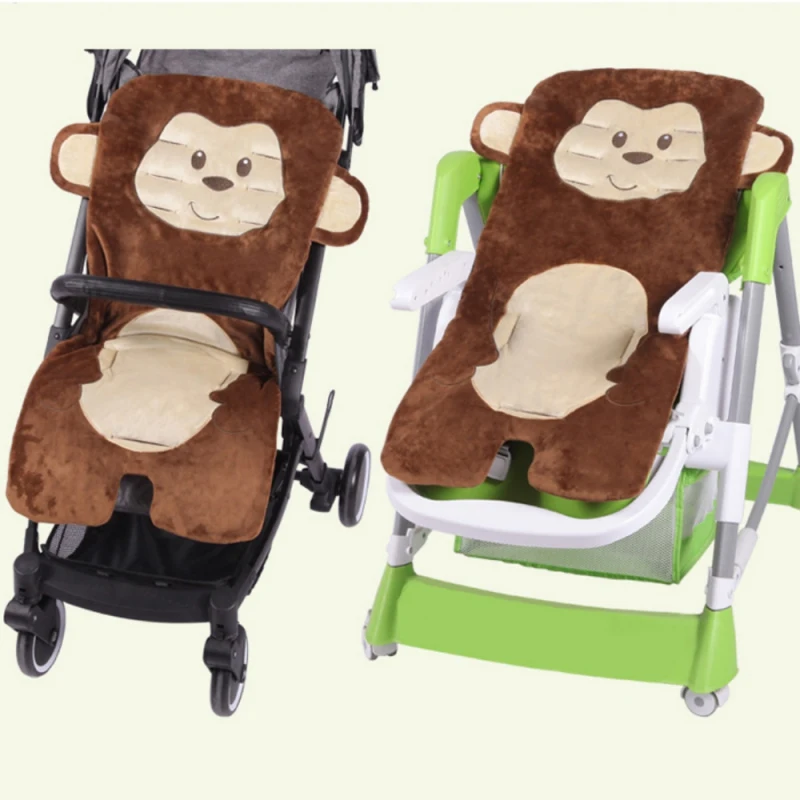 

High Quality Winter Warm Baby Stroller Cushion Thicken Comtable Child Cart Seat Cushion Soft Pram Pad Pushchair Stroller Mat New