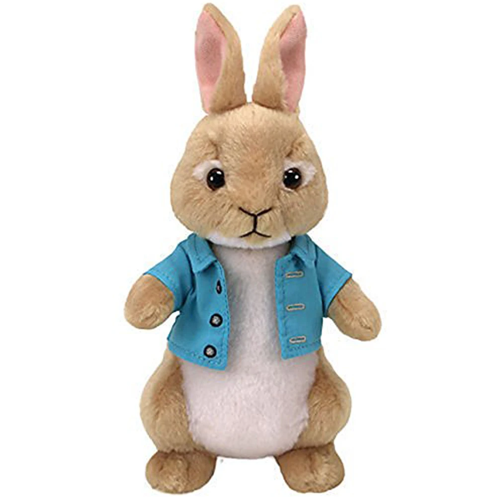 Pyoopeo Ty Beanie Babies 6" 15cm Peter Rabbit Cotton Tail the Bunny