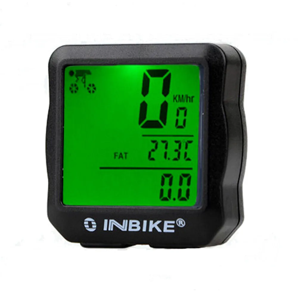 Bicycle Computer Wireless Bike Computer Speedometer Digital Odometer Stopwatch Thermometer LCD Backlight Rainproof#py-30 - Цвет: B