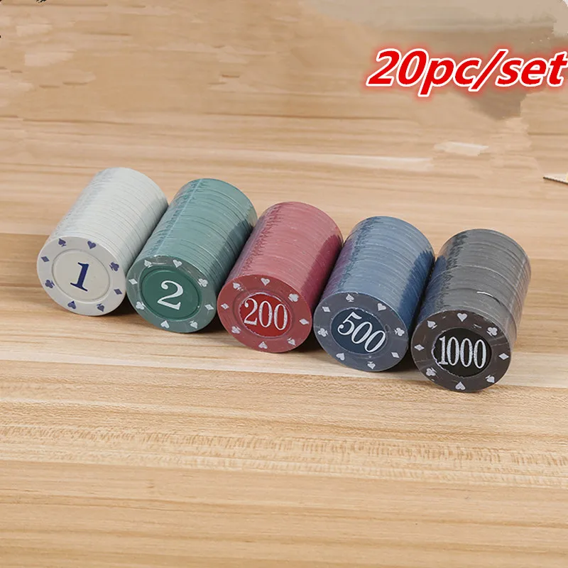 

The New 20Pcs/set Chip Chip Mahjong Poker Chips Size Value Chip stand