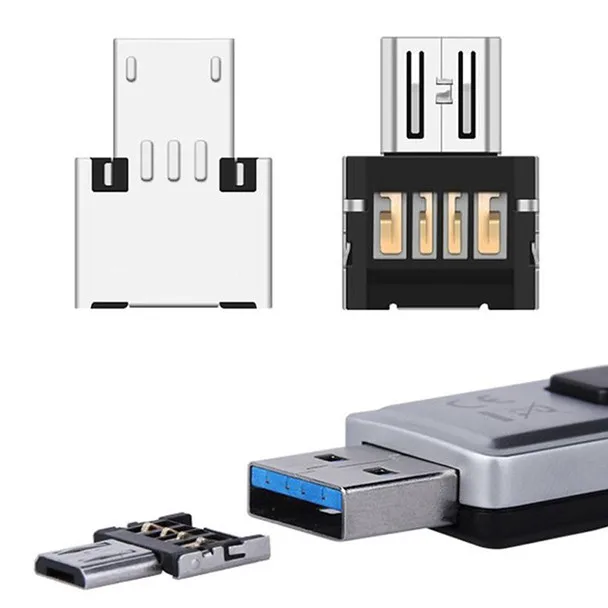Мини-адаптер USB 2 0 Micro OTG для мобильного телефона компактный размер легкий удобный
