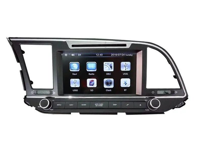 " in-dash автомобильный dvd-плеер с gps(опционально, аудио Радио стерео, USB/SD, AUX, BT/tv, Автомобильный мультимедийный головной убор для hyundai Elantra