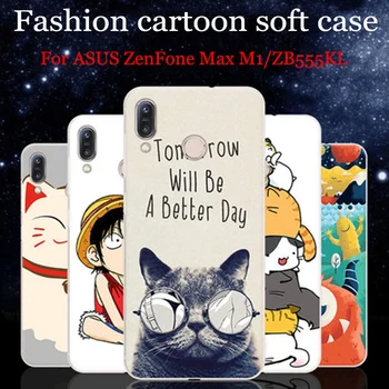 

2pcs For ASUS ZenFone Max M1 case cartoon Soft shell For ASUS ZenFone Max M 1 case For ASUS ZenFone MaxM1 ZB555KL cover cases