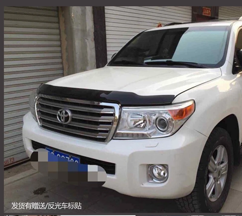 

For Toyota Land Cruiser LC200 2016 2017 ABS Plastic Sand Block Guard Deflectors Front Lip Gravel Block Sticker Cover Car Styling