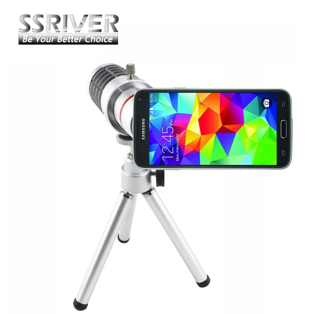 SSRIVER for Samsung Galaxy S5 18x Zoom Camera lens Cover Case