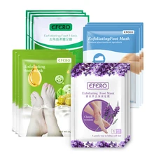 4 типа EFERO маска для ног, отшелушивающая маска для ног, пилинг, маска для ног, носки для педикюра, носки для пятки, уход за кожей ног