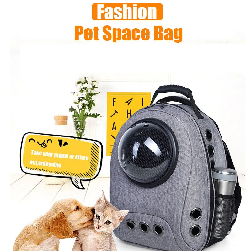 

SMARTPET New Capsule Breathable Pet Backpack Carrier Cat Dog Outdoor Traveling Bag With Large Space and More Colors