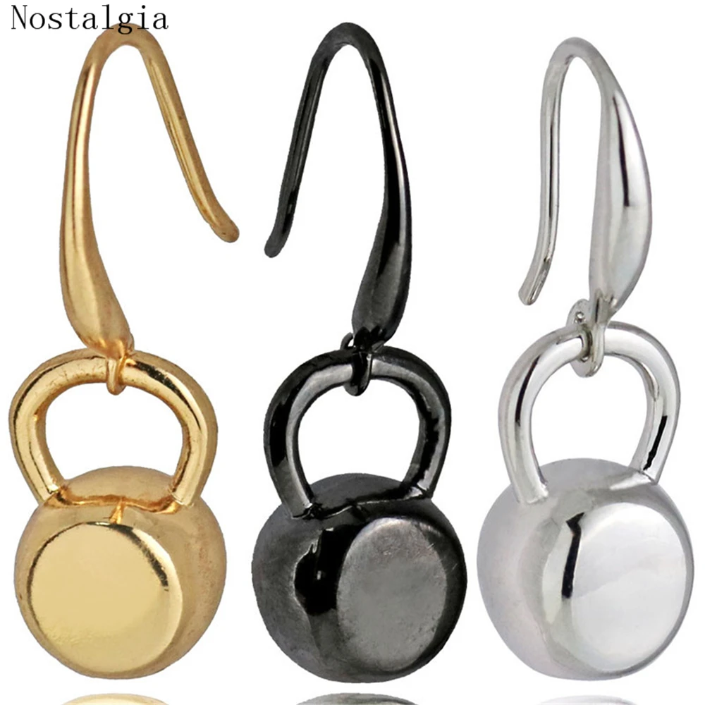 

New Vintage Dumbbells Kettlebell Dangle Earrings For Women Silver/Gold-color Cross Fit Gym Earrings Gift Drop Earrings Female