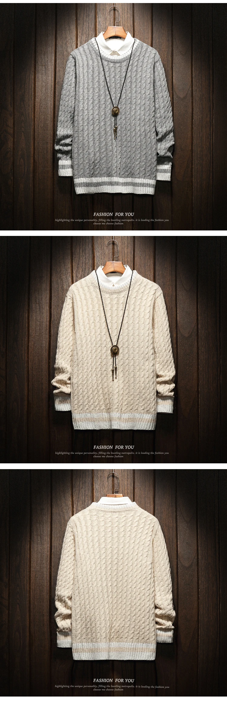 Christmas Men Sweaters Winter Clothes Plus Size Asian M-4XL 5XL 6XL Japan Style Casual Standard Designer Pullovers