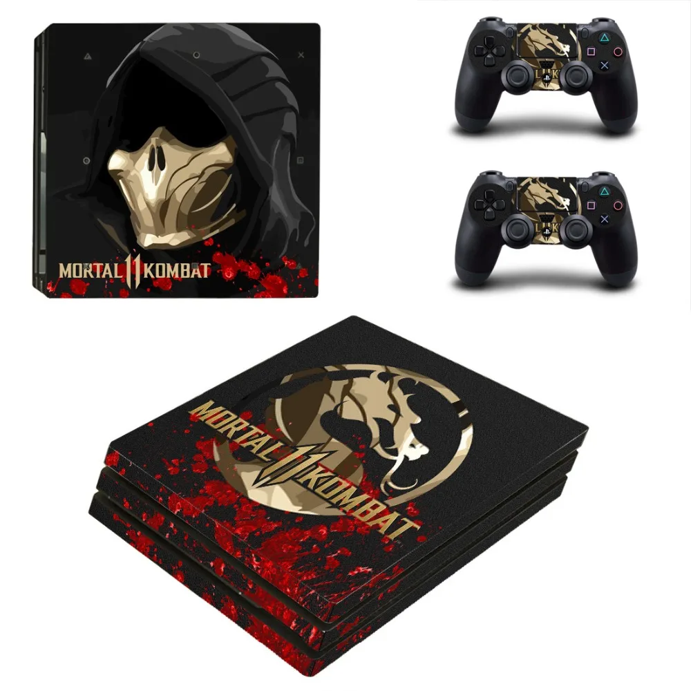 Mortal Kombat 11 PS4 Pro кожи Стикеры для Sony Игровые приставки 4 консоли и контроллеры