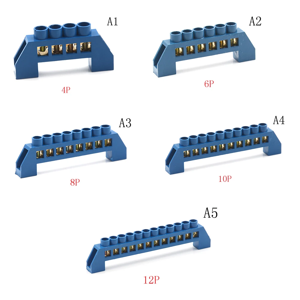 Brass Terminal 4/6/8/10/12 Positions Terminal Block Connector Strip