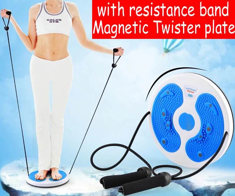 with Cord resistance Bands belt Magnetic Twister plate Twist Boards stepper Health thin waist Home yoga Gym fitness