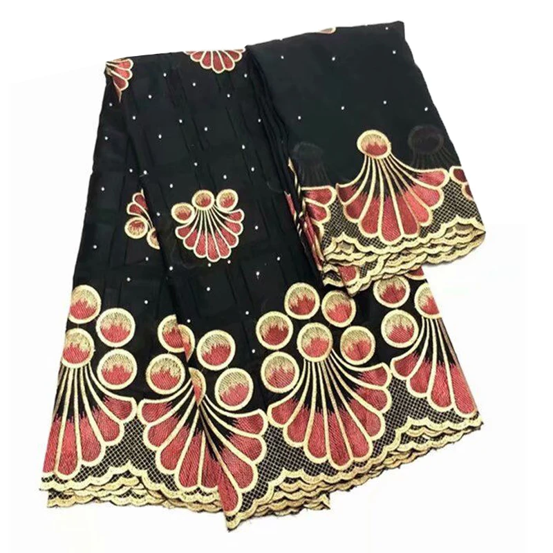 Швейцарская кружевная африканская вуаль, хлопок, вышивка, плотная кружевная ткань, высококачественные Африканские кружева для свадьбы 5+ 2 ярдов/партия