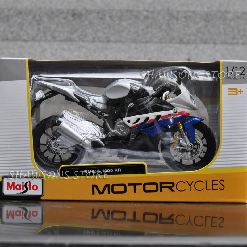 New Miniature Maisto 1//18 Scale BMW S 1000 RR Motorcycle Diecast Model Toys