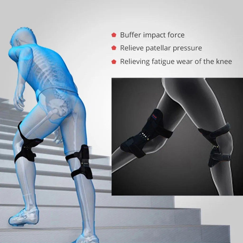 1 пара Kneepad Электрический подъемник сустава patella Booster протектор колена+ 2 горизонтальных бара уличный спортивный защитный механизм Лидер продаж