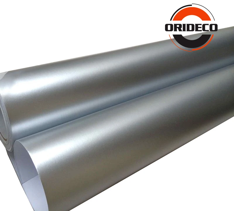 silver matte metallic car vinyl wraps 4