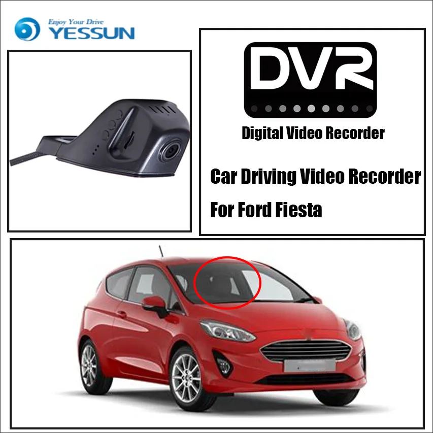 YESSUN фронтальная камера для Ford Fiesta Автомобильный видеорегистратор вождения iPhone