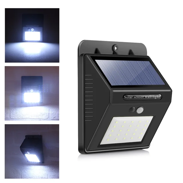 Ip65 Waterproof 25 Led Solar Light Outdoor Lighting Pir Motion