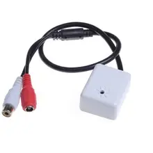 CCTV Широкий диапазон микрофон для камеры безопасности аудио наблюдения DVR