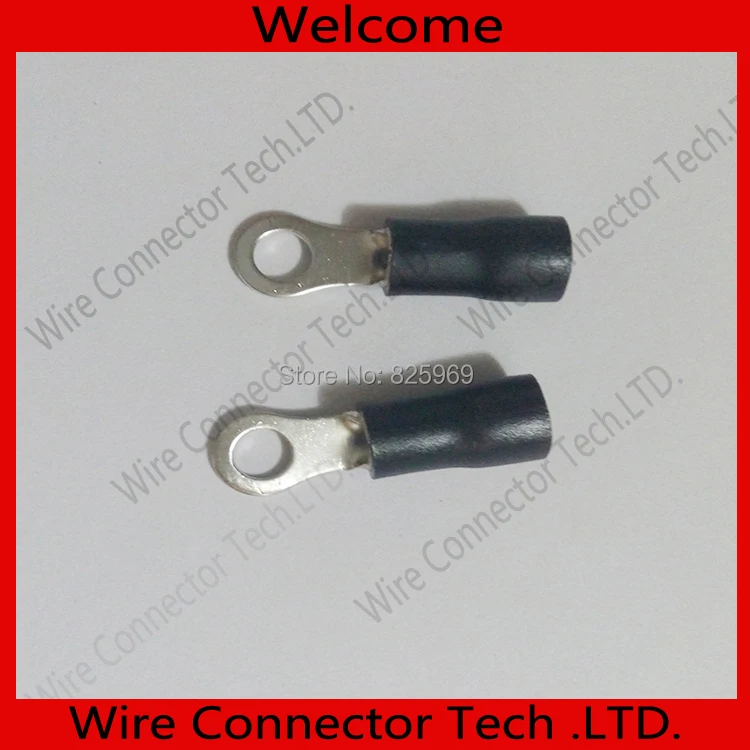 500pcs Ring Insulated Terminals RV3.5 6 14 12AWG Auto negative