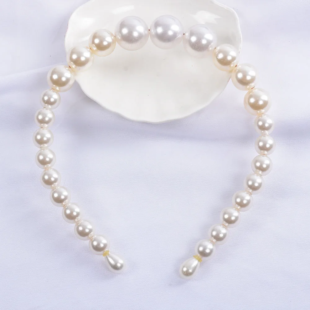 

2019 New Za Simulated Pearl Hairbands Women Fashion Hair Jewelry Hair Clip Girls Wedding Bridal Party Accessories Headband