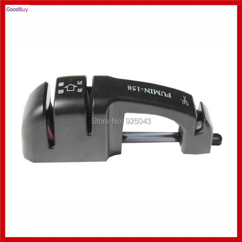 

New 2 Slots Multifunction Diamond Knife Sharpner Outdoor Kitchen Knives/Scissors Sharpener with Handle