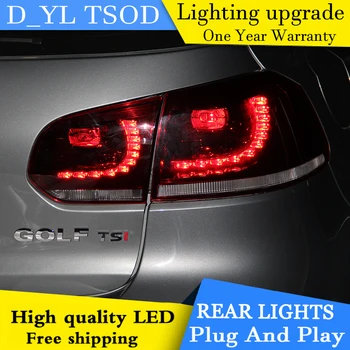 

Car Styling for Tail Lights 2010-2012 VW Goif 6 GTI LED Rear Light Fog light Rear Lamp DRL Brake+Park+Signal