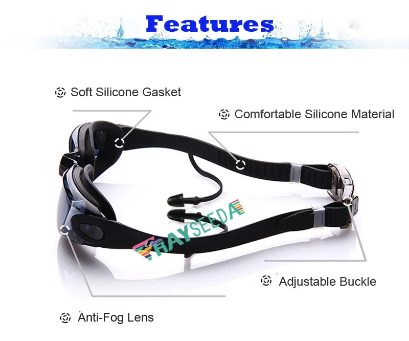 Anti Fog Anti UV Swimming Glasses