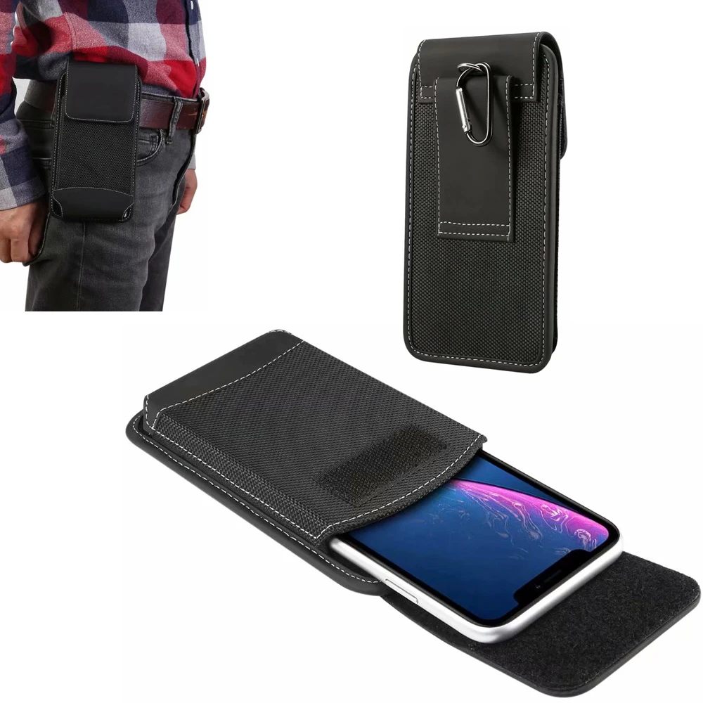 Hook Loop Waist Belt Phone Case Pouch For ZTE Blade Z Max