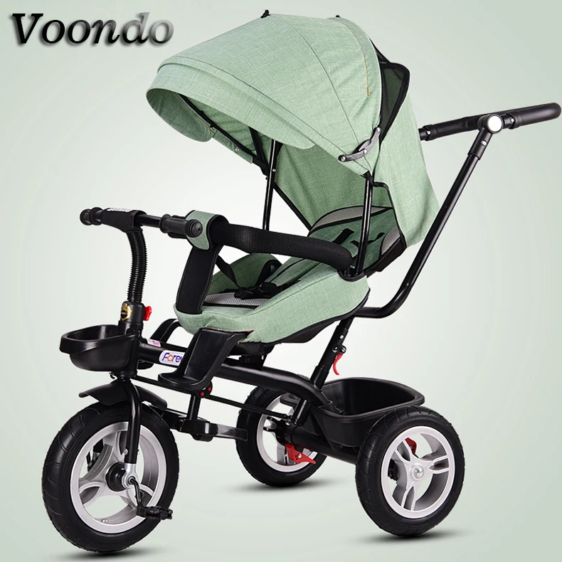 

Voondo Multi-functional baby trolley, baby riding on a tricycle, can sit, can lie, the seat can be rotated, foldable Stroller