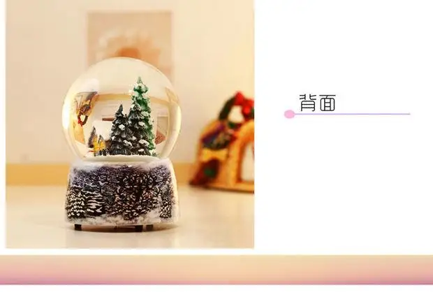 Christmas Gifts Glowing Christmas Snow House Crystal Ball Crafts Christmas Gifts