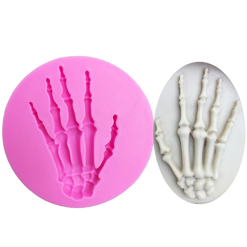 

Skull Hand Halloween Claw Shape Silicone Mold Cake Decorating Tools Form For Fondant Chocolate Candy Pastry Cookie Mould Baking