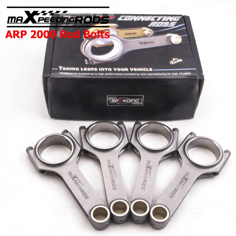

Forged Steel Connecting Rods For Ford Duratec 2.3 For Mazda MZR 2.3 Conrods Rod Bielle 3/8" ARP2000 bolts 800HP 4340 EN24