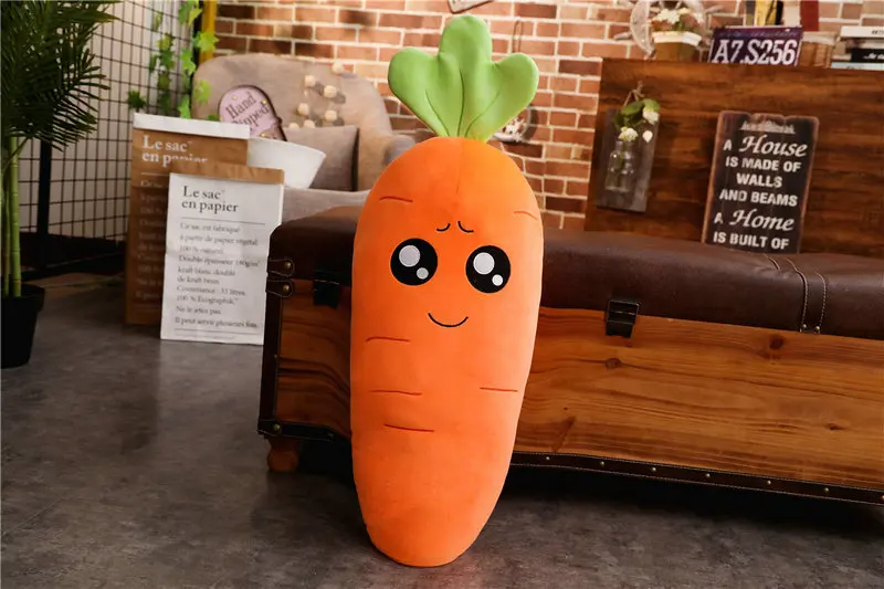 1 шт. 45 см кретивная имитация плюшевая игрушка-овощ Фаршированная морковка набивная вниз хлопок супер мягкая подушка подарок для девочки