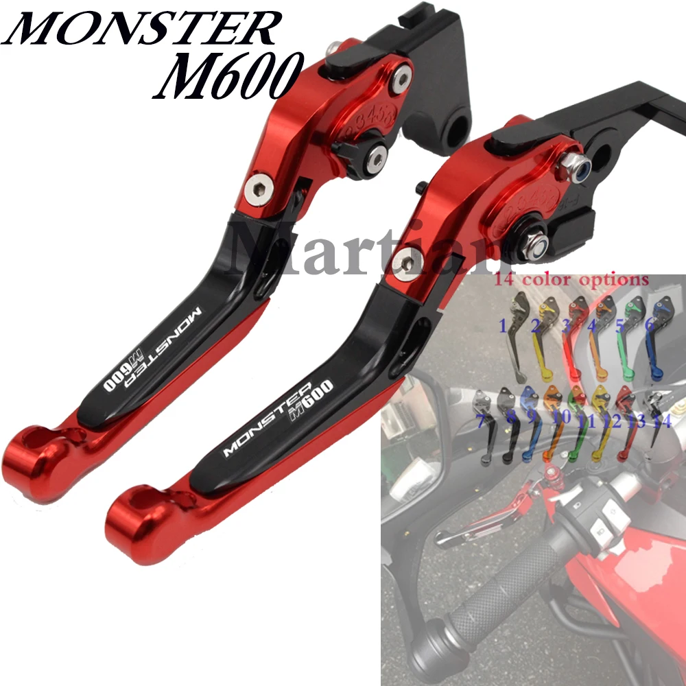 Для Ducati MONSTER M600 1994 1995 1996 1997 1998 1999 2000 2001 мотоциклетные Складные Выдвижные рычаги
