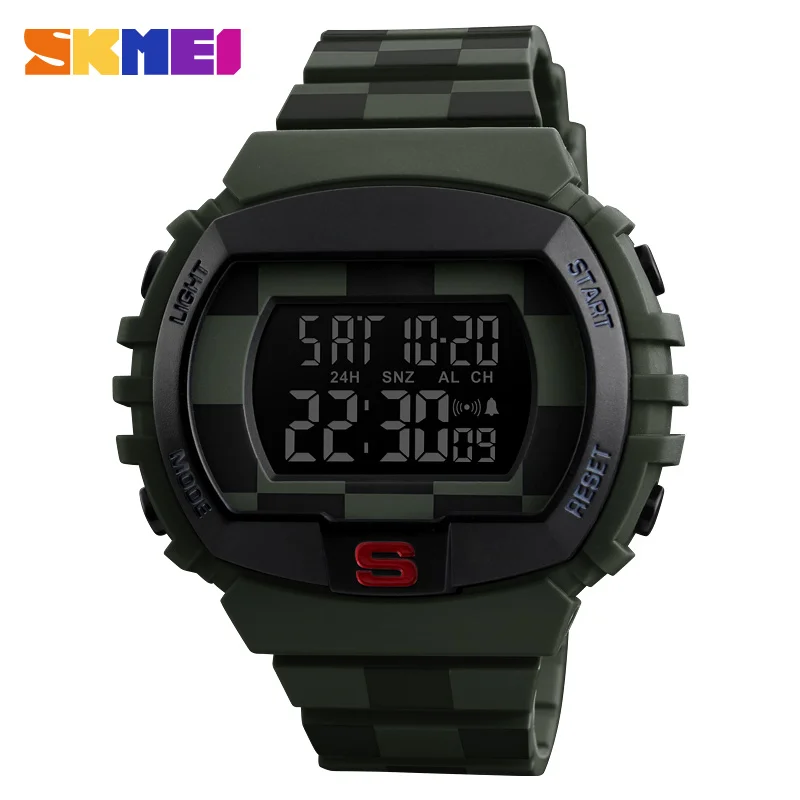 Модные спортивные мужские часы Топ бренд класса люкс Военный светодиодный цифровой наручные часы Мужские часы Relogio Masculino Skmei 1304