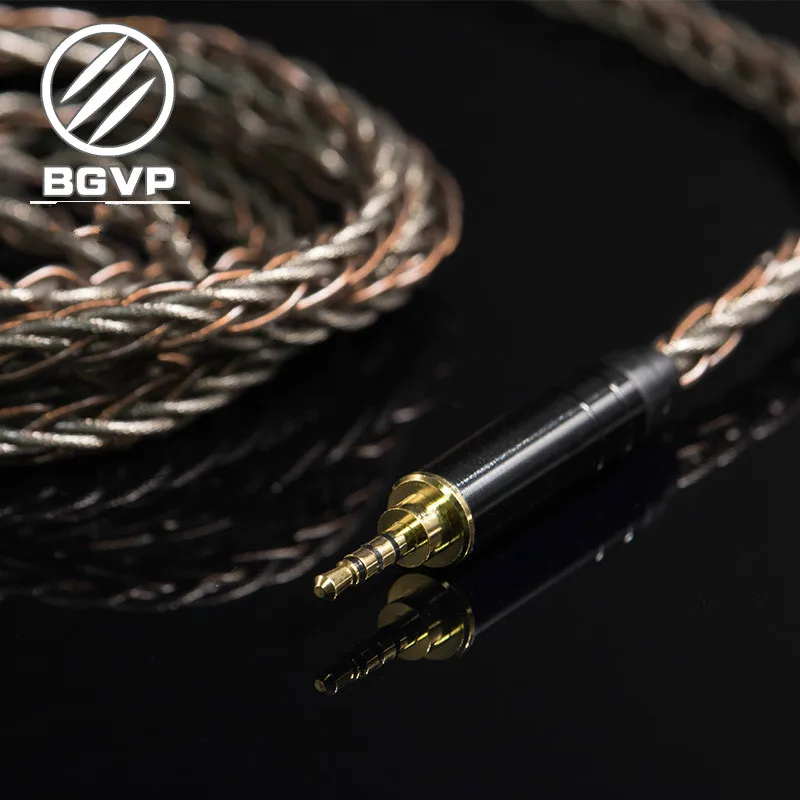 

BGVP 6N OCC + Siver Шелковый гибридный кабель 2,5 мм 3,5 мм 4,4 мм, DIY кабель MMCX, сменный Hi-Fi обновленный кабель DM7