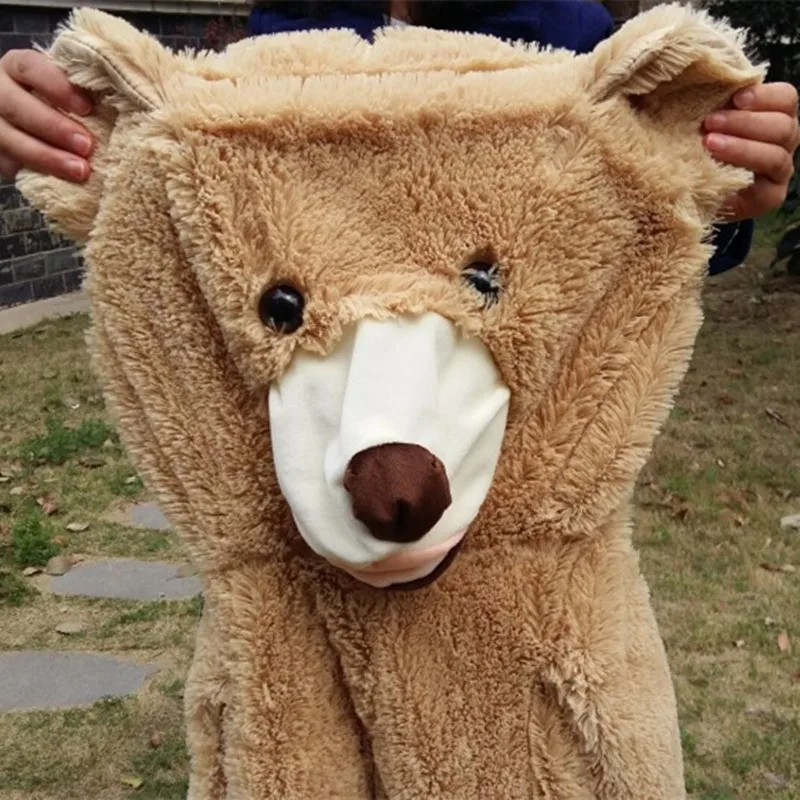 Огромный размер 160 см/200 см Американский гигантский Медведь Кожа плюшевый медведь пальто хорошее качество дешевая цена мягкие плюшевые игрушки для детей Детские игрушки Brinquedos