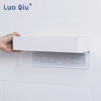 

Creative household articles without marks attached bathroom shelf bathroom wall hanging storage box
