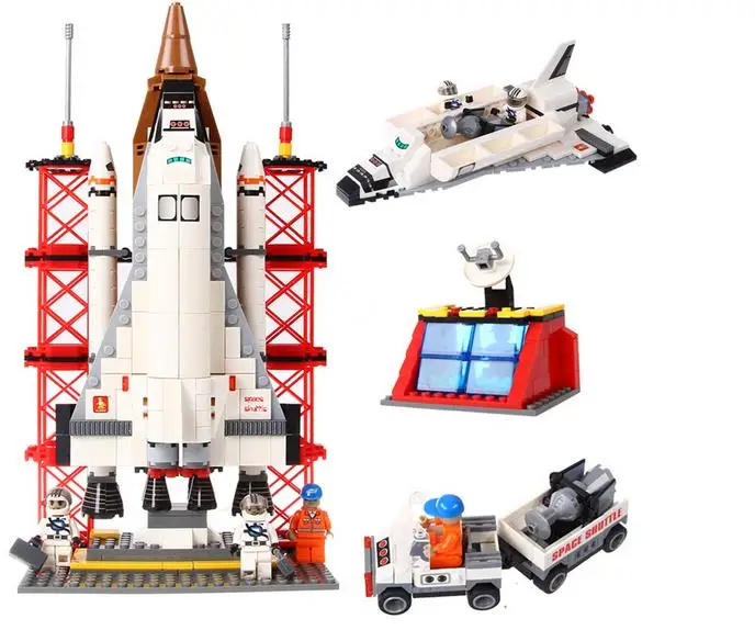 Модель строительного комплекта совместима с loge Space Shuttle Запуск базы 3D блок