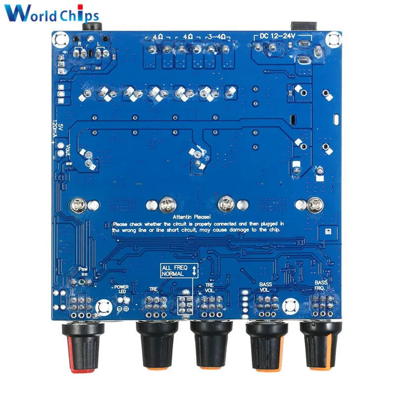 Diymore TPA3116 сабвуферный усилитель плата 2,1 канала высокой мощности Bluetooth 4,2 аудио усилитель плата 2x50 Вт DC12V-24V 2*50 Вт+ 100 Вт