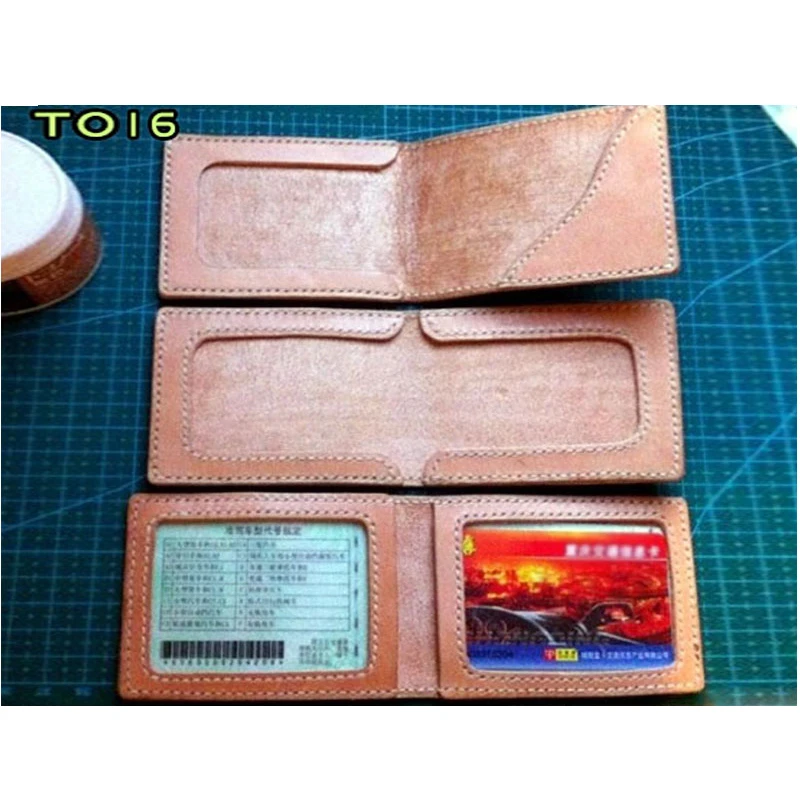

Japan Steel Blade DIY Leather craft simple small card holder wallet leather craft die mould tool set Wooden die for Leathercraft
